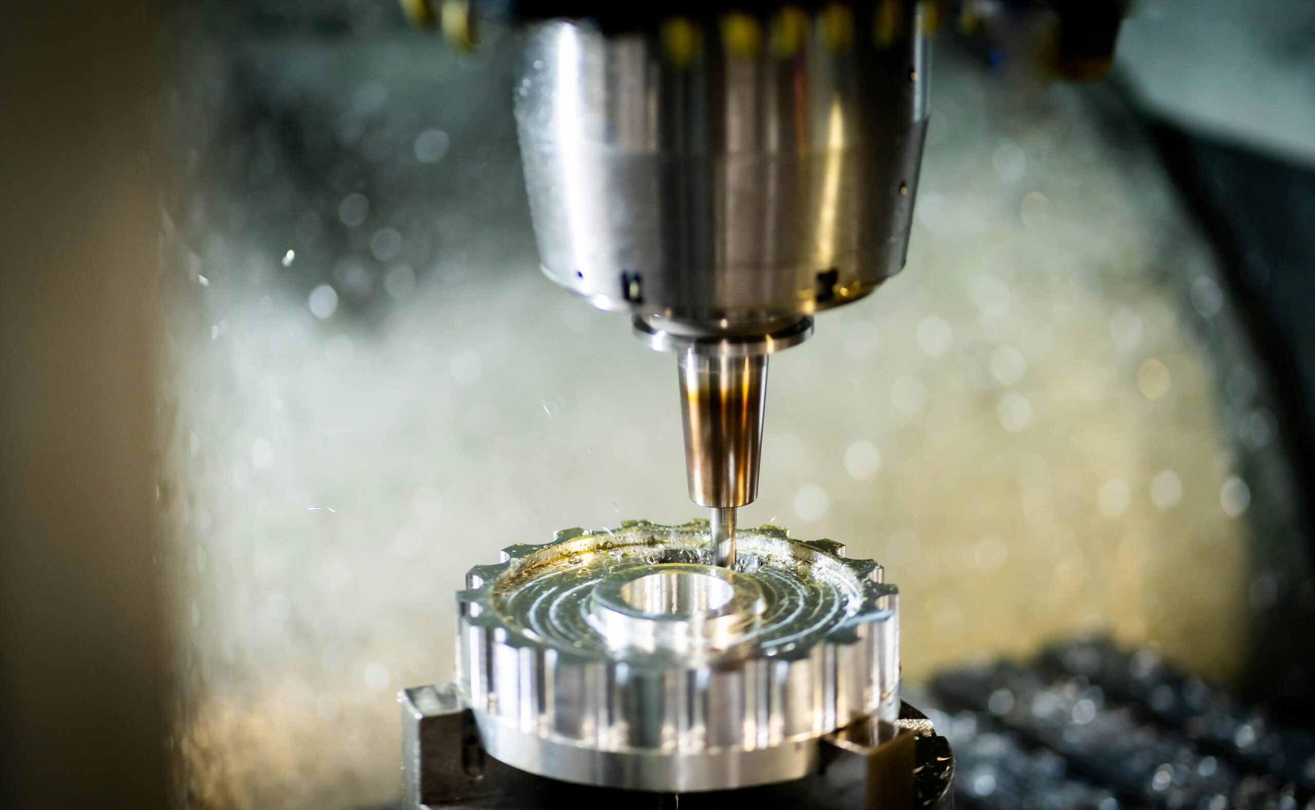 CNC Milling a metal part